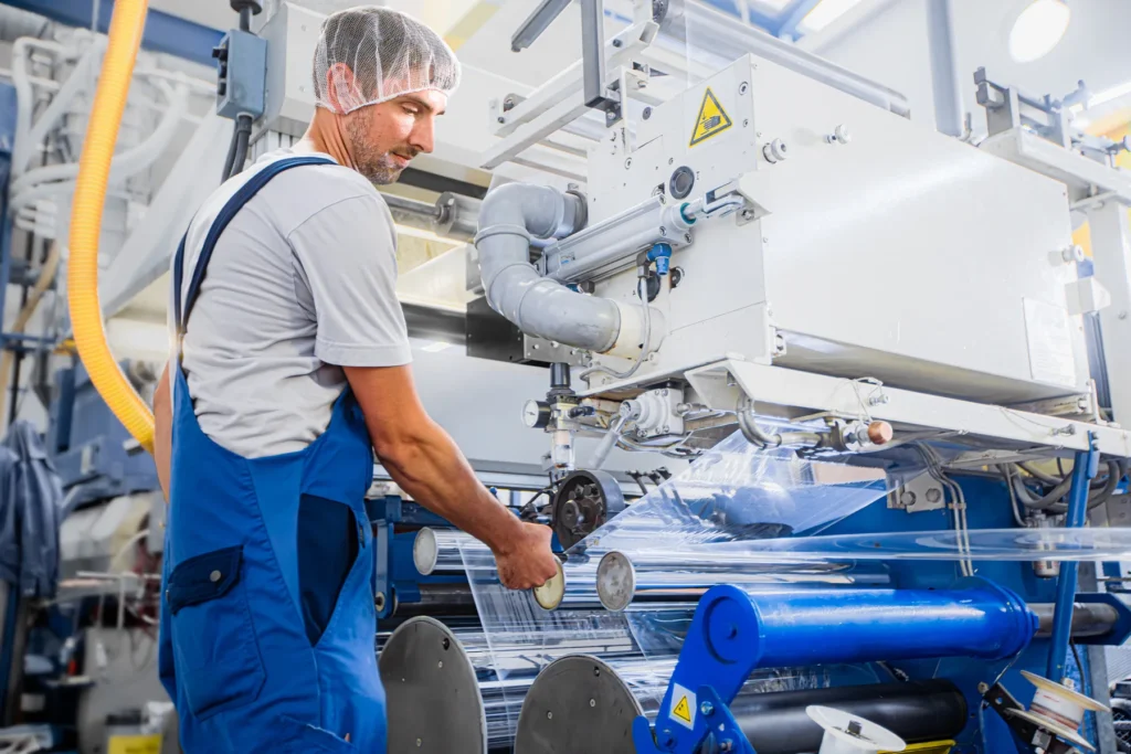 Produktion Folien Nowofol Jpg Mitarbeiter in der Produktion